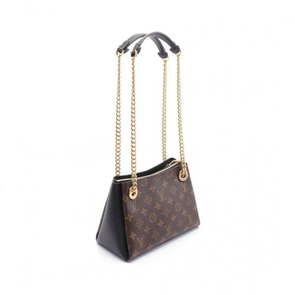 Louis Vuitton Surenne BB Monogram Noir Chain Shoulder Bag Black - Picture 1 of 4
